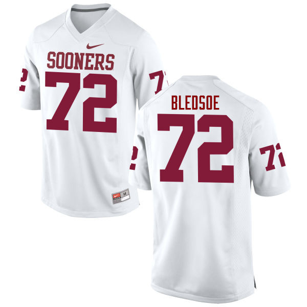 Men Oklahoma Sooners #72 Amani Bledsoe College Football Jerseys Game-White - Click Image to Close